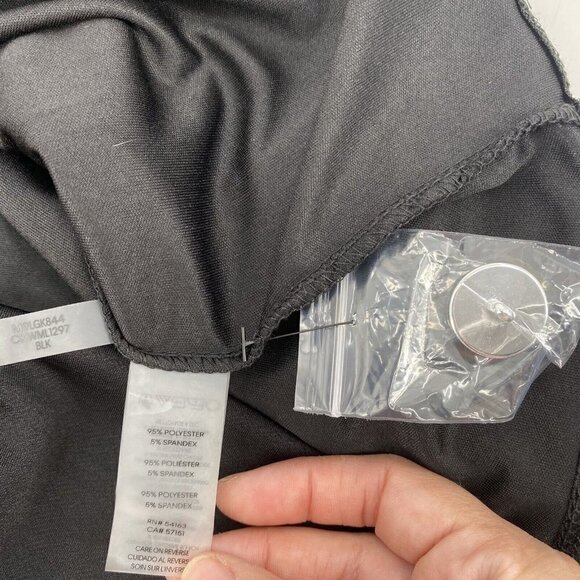 Calvin Klein Women's Size XL Snap Button Horizontal Skirt Black NWT - Picture 10 of 11